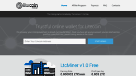 What Ltcminer.us website looked like in 2019 (4 years ago)