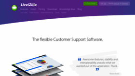 What Livezilla.net website looked like in 2019 (4 years ago)