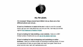 What Leahkalamakis.com website looked like in 2019 (4 years ago)