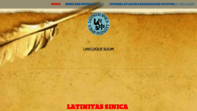 What Latinitassinica.com website looked like in 2019 (4 years ago)