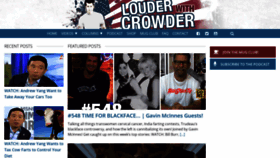 What Louderwithcrowder.com website looked like in 2019 (4 years ago)