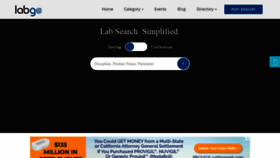 What Labgo.in website looked like in 2019 (6 years ago)