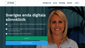 What Learningtosleep.se website looked like in 2019 (5 years ago)