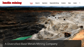 What Lundinmining.com website looked like in 2019 (4 years ago)