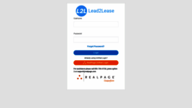 What Lead2lease.com website looked like in 2019 (4 years ago)