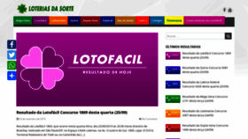What Loteriasdasorte.net website looked like in 2019 (4 years ago)
