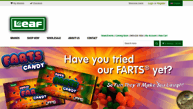 What Leafbrands.com website looked like in 2019 (4 years ago)