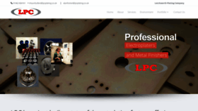 What Lpcplating.co.uk website looked like in 2019 (4 years ago)