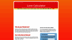 What Lovecalculator.be website looked like in 2019 (4 years ago)
