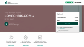 What Lovechris.com website looked like in 2019 (4 years ago)