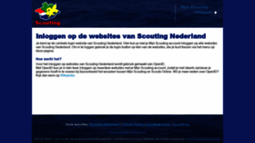 What Login.scouting.nl website looked like in 2019 (7 years ago)