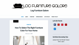 What Logfurnituregalore.com website looked like in 2019 (4 years ago)