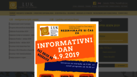 What Luniverza.si website looked like in 2019 (4 years ago)
