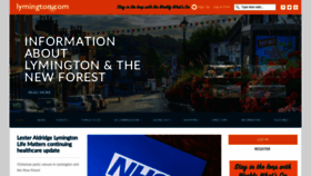 What Lymington.com website looked like in 2019 (4 years ago)