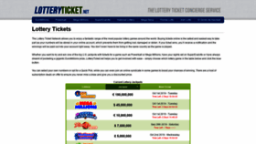 What Lotteryticket.net website looked like in 2019 (4 years ago)