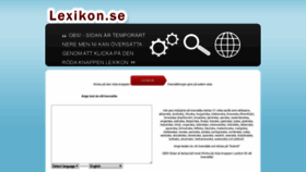 What Lexikon.se website looked like in 2019 (4 years ago)