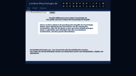 What Lexikon-psychologie.de website looked like in 2019 (6 years ago)