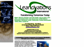 What Leanovations.com website looked like in 2019 (4 years ago)