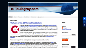 What Louisgray.com website looked like in 2019 (4 years ago)