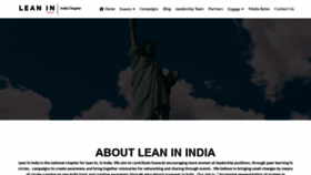 What Leaninindia.com website looked like in 2019 (4 years ago)