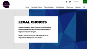 What Legalchoices.org.uk website looked like in 2019 (4 years ago)