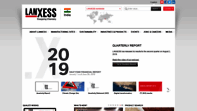 What Lanxess.in website looked like in 2019 (4 years ago)