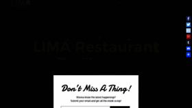 What Limarestaurant.com website looked like in 2019 (4 years ago)