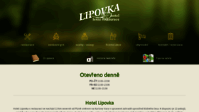 What Lipovka-hotel.cz website looked like in 2019 (4 years ago)
