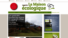 What La-maison-ecologique.com website looked like in 2019 (4 years ago)