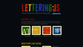 What Letteringjs.com website looked like in 2019 (4 years ago)