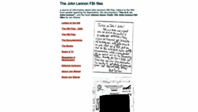 What Lennonfbifiles.com website looked like in 2019 (4 years ago)