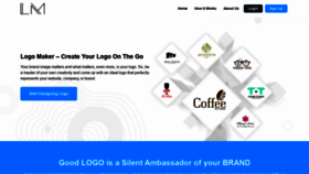 What Logomaker.net website looked like in 2019 (4 years ago)