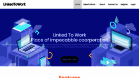What Linkedtowork.com website looked like in 2019 (4 years ago)