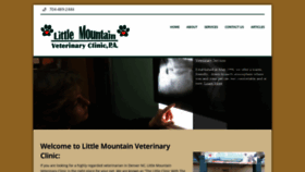 What Littlemountainveterinaryclinic.com website looked like in 2019 (4 years ago)