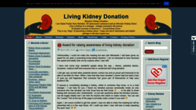 What Livingkidneydonation.co.uk website looked like in 2019 (4 years ago)