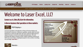 What Laserexcel.com website looked like in 2019 (4 years ago)
