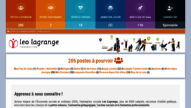 What Leolagrange-recrutement.org website looked like in 2019 (4 years ago)