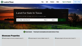 What Landsoftexas.com website looked like in 2019 (4 years ago)
