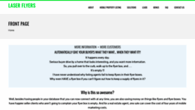What Laserflyers.com website looked like in 2019 (4 years ago)
