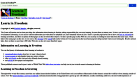 What Learninfreedom.org website looked like in 2019 (4 years ago)