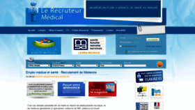 What Lerecruteurmedical.com website looked like in 2019 (4 years ago)