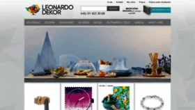 What Leonardo-dekor.si website looked like in 2019 (4 years ago)