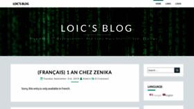 What Loicmathieu.fr website looked like in 2019 (4 years ago)