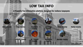 What Lowtaxinfo.com website looked like in 2019 (4 years ago)