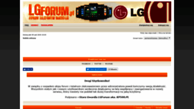 What Lgforum.pl website looked like in 2019 (4 years ago)