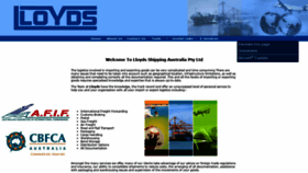 What Lloydsshipping.com.au website looked like in 2019 (4 years ago)