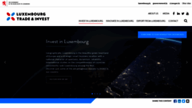 What Luxembourgforbusiness.lu website looked like in 2019 (4 years ago)