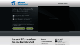What Lektorat-bachelorarbeit.ch website looked like in 2019 (4 years ago)