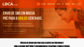What Locasms.com.br website looked like in 2019 (4 years ago)