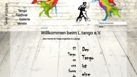What L-tango.de website looked like in 2019 (4 years ago)